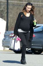 Pregnant OLIVIA WILDE Out and About in Boston