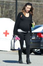 Pregnant OLIVIA WILDE Out and About in Boston