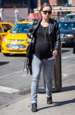 Pregnant OLIVIA WILDE Out and About in New York
