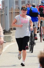 PRINCESS EUGENIE in Leggings Out Jogging in Brooklyn