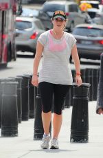 PRINCESS EUGENIE in Leggings Out Jogging in Brooklyn