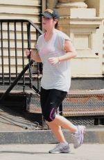 PRINCESS EUGENIE in Leggings Out Jogging in Brooklyn