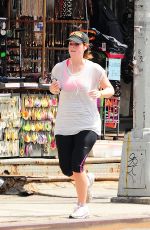 PRINCESS EUGENIE in Leggings Out Jogging in Brooklyn