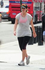 PRINCESS EUGENIE in Leggings Out Jogging in Brooklyn