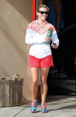 REESE WITHERPSOON in Shorts Leaves a Gym in Brentwood 0904