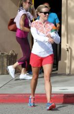 REESE WITHERPSOON in Shorts Leaves a Gym in Brentwood 0904