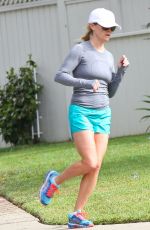 REESE WITHERSPOON Out Jogging in Brentwood 1204