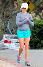 REESE WITHERSPOON Out Jogging in Brentwood 1204
