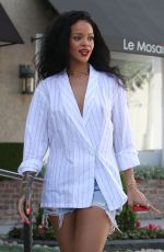 RIHANNA Shopping at Petit Tresor in Los Angeles