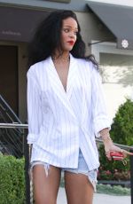 RIHANNA Shopping at Petit Tresor in Los Angeles