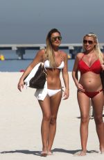 SAM and BILLIE FAIERS in Bikinis at a Beach in UAE