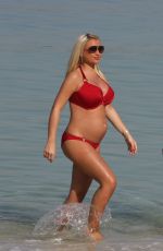 SAM and BILLIE FAIERS in Bikinis at a Beach in UAE