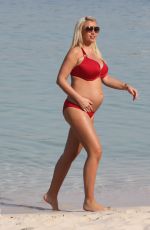 SAM and BILLIE FAIERS in Bikinis at a Beach in UAE