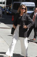 SARAH HYLAND Arrives at Late Show with David Letterman in New York