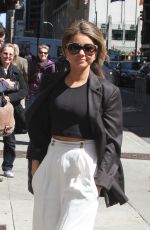 SARAH HYLAND Arrives at Late Show with David Letterman in New York