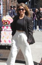 SARAH HYLAND Arrives at Late Show with David Letterman in New York
