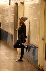 SARAH HYLAND at Subway in New York