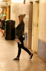 SARAH HYLAND at Subway in New York