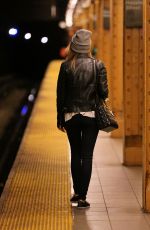 SARAH HYLAND at Subway in New York