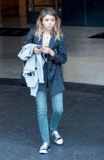 SARAH HYLAND Leaves Her Hotel in Los Angeles