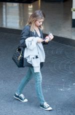 SARAH HYLAND Leaves Her Hotel in Los Angeles