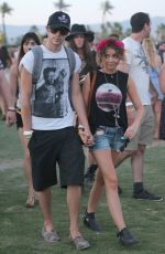 SARAH HYLAND Out and About in Coachella