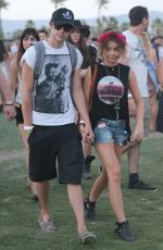 SARAH HYLAND Out and About in Coachella