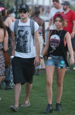 SARAH HYLAND Out and About in Coachella