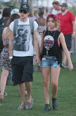 SARAH HYLAND Out and About in Coachella