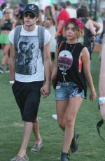 SARAH HYLAND Out and About in Coachella