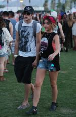 SARAH HYLAND Out and About in Coachella