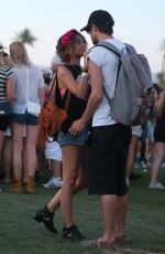 SARAH HYLAND Out and About in Coachella