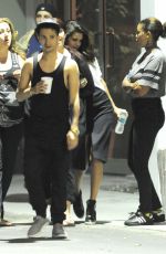 SELENA GOMEZ and Justin Bieber at the Hit Factory Studio in Miami