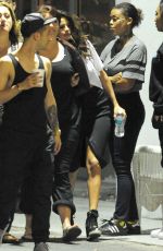 SELENA GOMEZ and Justin Bieber at the Hit Factory Studio in Miami