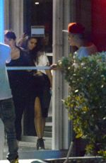 SELENA GOMEZ and Justin Bieber at the Hit Factory Studio in Miami