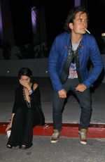 SELENA GOMEZ and Orlando Bloom Outside LA Forum