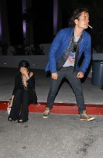 SELENA GOMEZ and Orlando Bloom Outside LA Forum