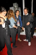 SELENA GOMEZ and Orlando Bloom Outside LA Forum