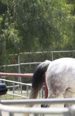 SELENA GOMEZ at Horseback Riding in Los Angeles