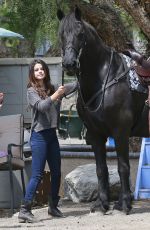 SELENA GOMEZ at Horseback Riding in Los Angeles