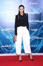 SELITA EBANKS at The Amazing Spider-man 2 Premiere in New York
