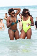 SERENA WILLIAMS in Bikini at a Beach in Miami