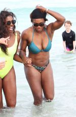 SERENA WILLIAMS in Bikini at a Beach in Miami