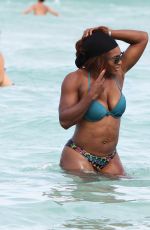 SERENA WILLIAMS in Bikini at a Beach in Miami