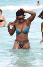 SERENA WILLIAMS in Bikini at a Beach in Miami