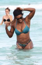 SERENA WILLIAMS in Bikini at a Beach in Miami