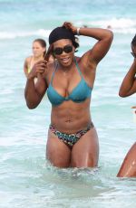 SERENA WILLIAMS in Bikini at a Beach in Miami