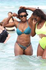 SERENA WILLIAMS in Bikini at a Beach in Miami