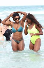 SERENA WILLIAMS in Bikini at a Beach in Miami