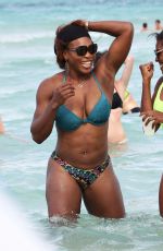 SERENA WILLIAMS in Bikini at a Beach in Miami